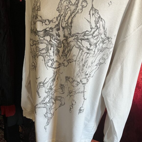 Goth Cross Oversized Long Sleeve - Picture 2 of 7